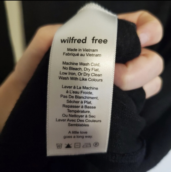 Aritzia Wilfred Free Amilna Off the Shoulder Black Dress - Picture 6 of 7